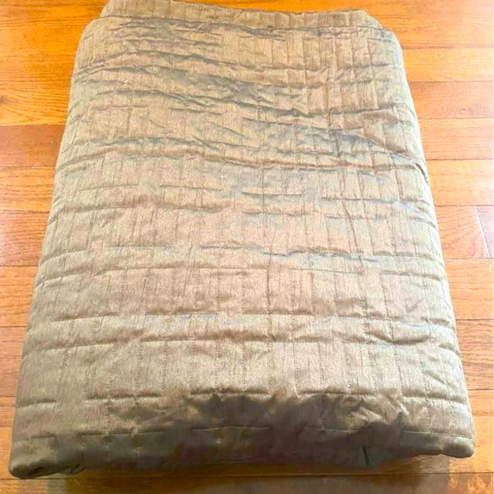 Brown Queen Size Quilted Coverlet